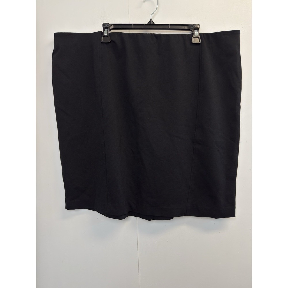 Lane Bryant Women's 26 Pencil Skirt Black Stretch Career Office Elastic‎ Waist